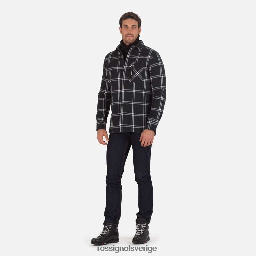 män Rossignol svart flanellskjorta blast 0P00HR240