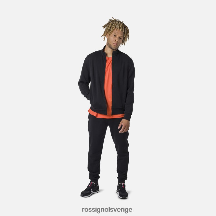 män Rossignol svart fleecetröja med logotyp med dragkedja blast 0P00HR433