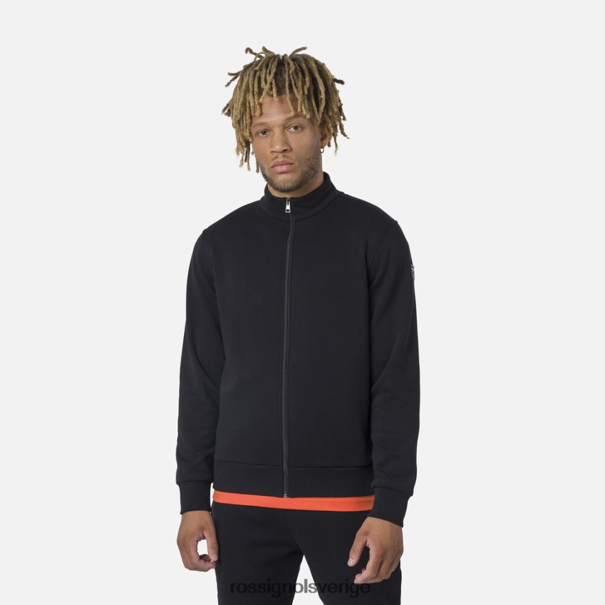 män Rossignol svart fleecetröja med logotyp med dragkedja blast 0P00HR433