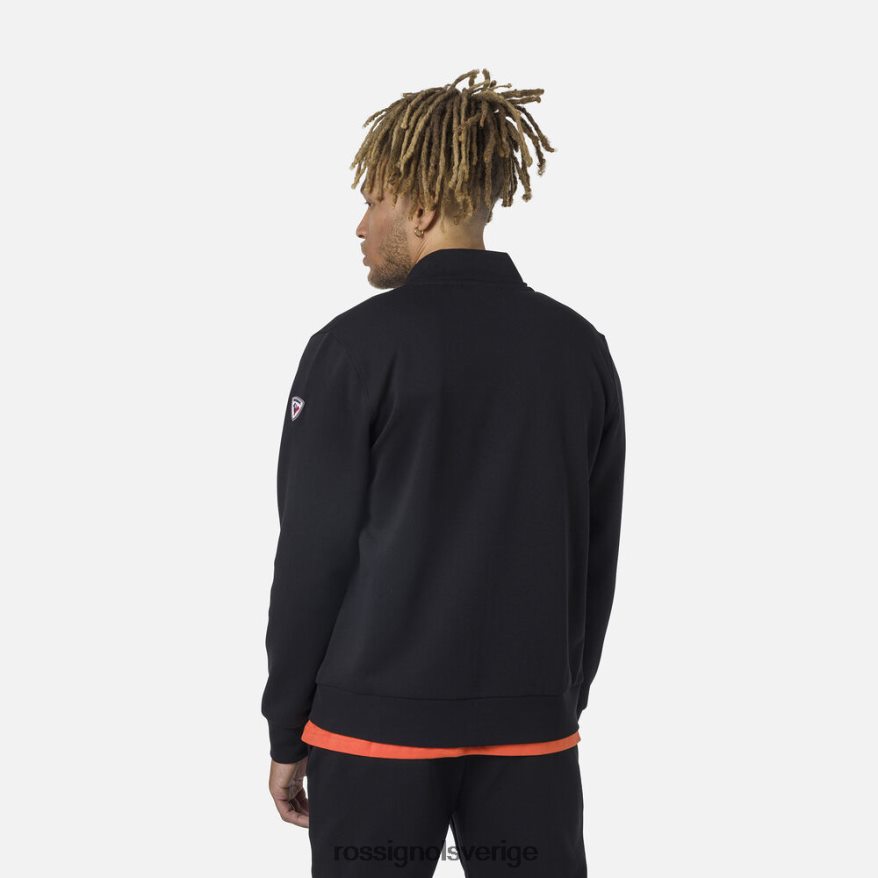 män Rossignol svart fleecetröja med logotyp med dragkedja blast 0P00HR433