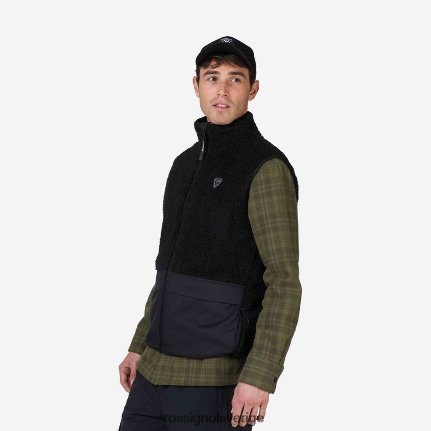 män Rossignol svart fleeceväst blast 0P00HR314