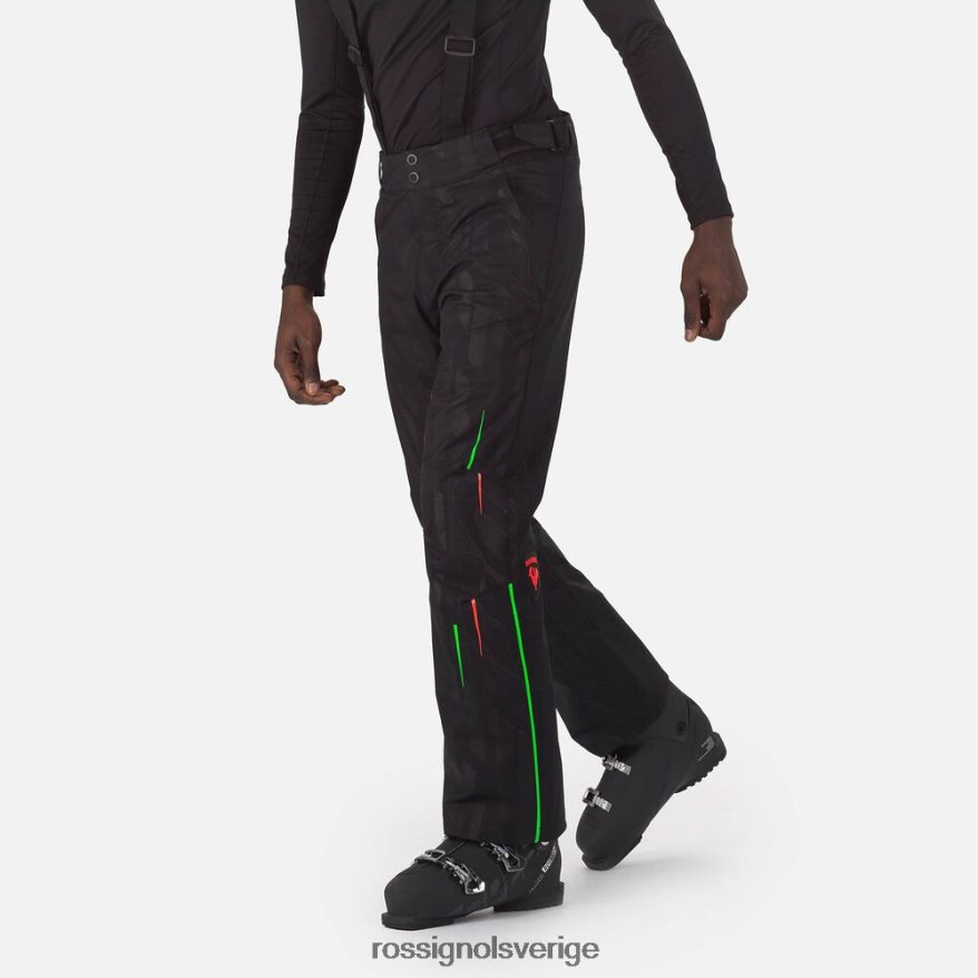 män Rossignol svart hero skidbyxor bottnar 0P00HR134
