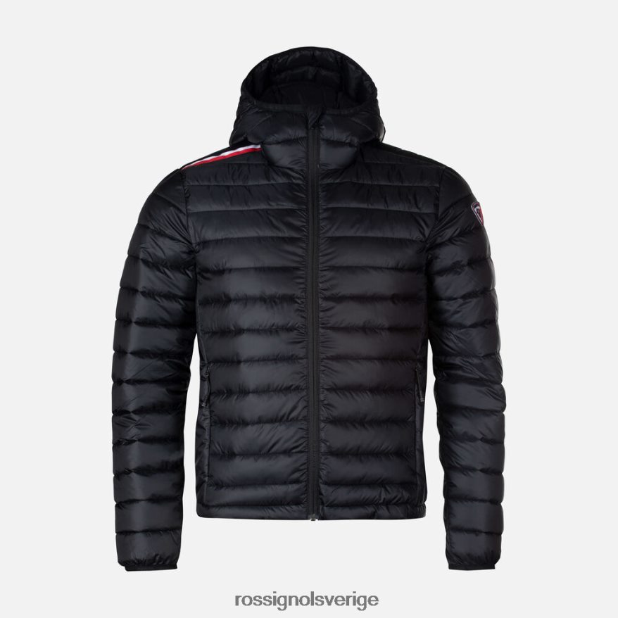 män Rossignol svart huva isolerad jacka 180gr blast 0P00HR272