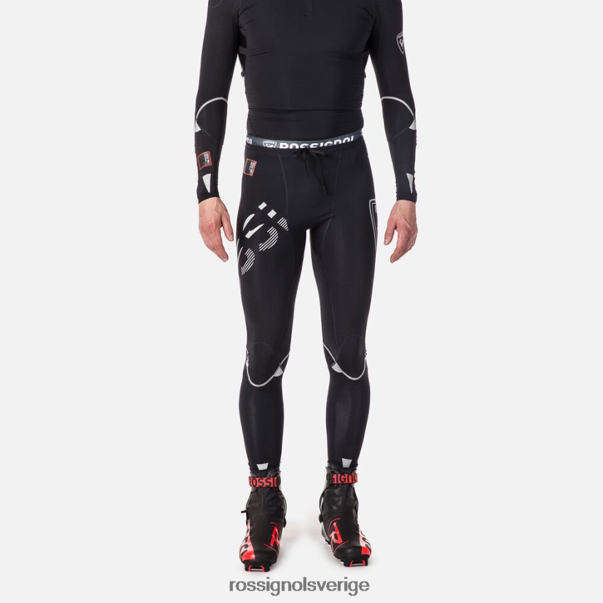 män Rossignol svart infini compression race tights bottnar 0P00HR242