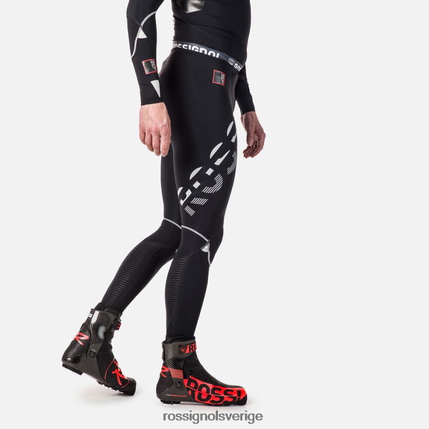 män Rossignol svart infini compression race tights bottnar 0P00HR242