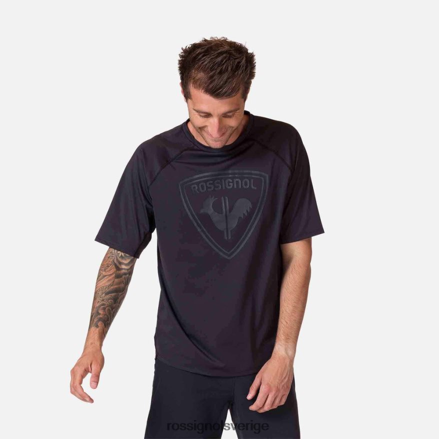 män Rossignol svart kortärmad jersey klassisk passform blast 0P00HR26