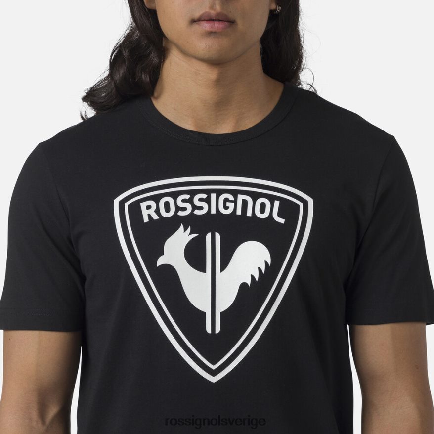 män Rossignol svart logotyp t-shirt blast 0P00HR1