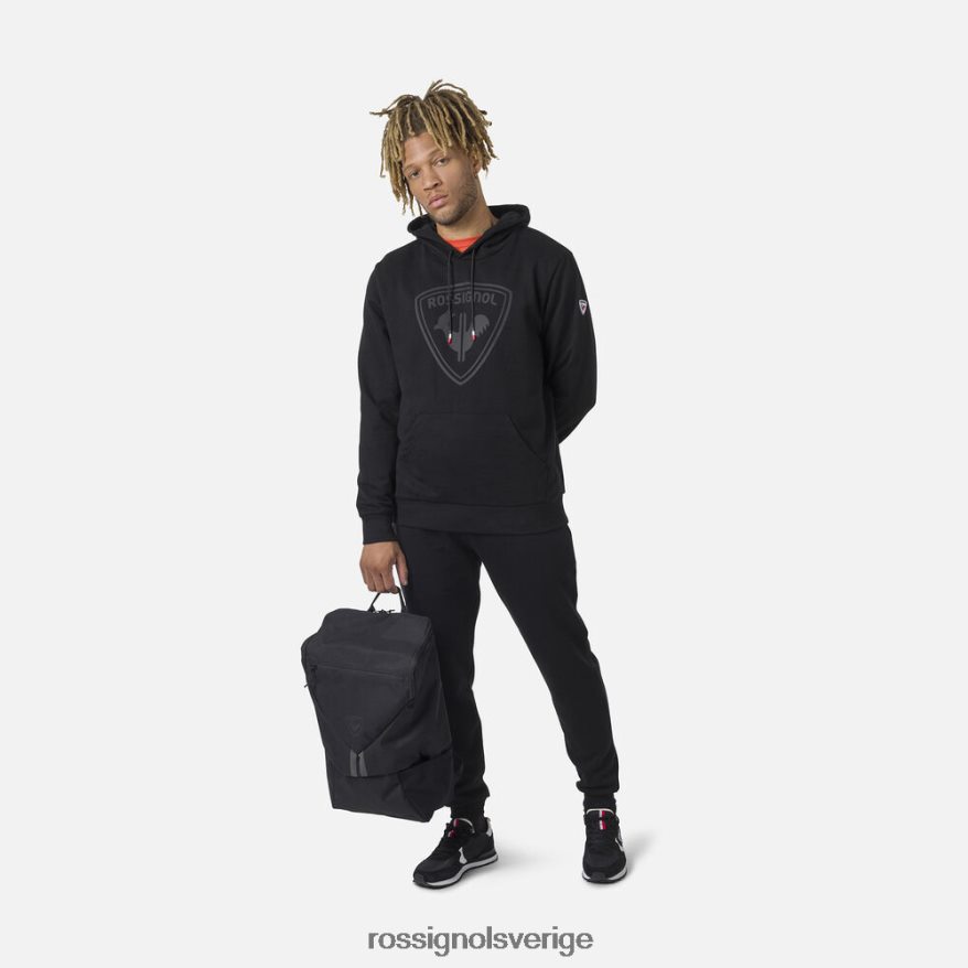 män Rossignol svart luvtröja i fleece med logotyp blast 0P00HR103