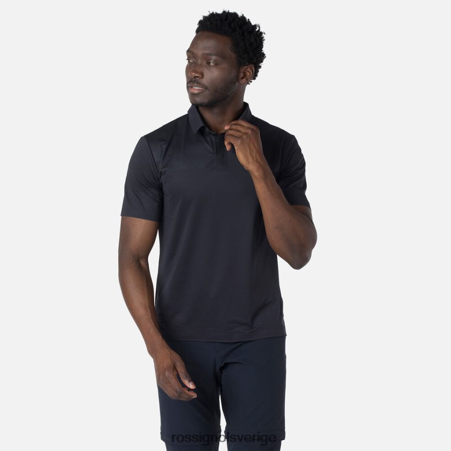 män Rossignol svart lätt pikétröja som andas blast 0P00HR11