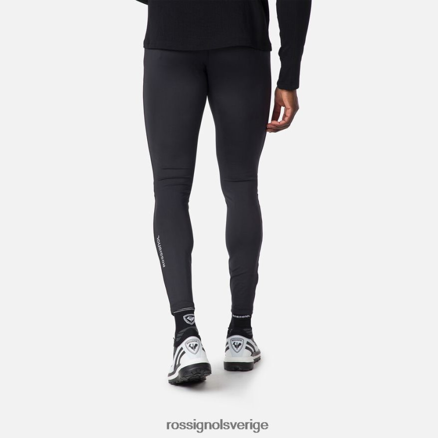 män Rossignol svart lätta löpartights som andas bottnar 0P00HR446