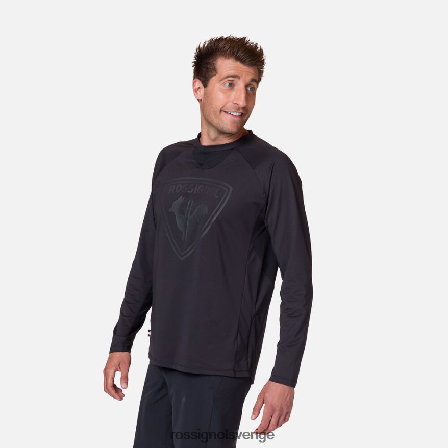män Rossignol svart långärmad jersey klassisk passform blast 0P00HR370