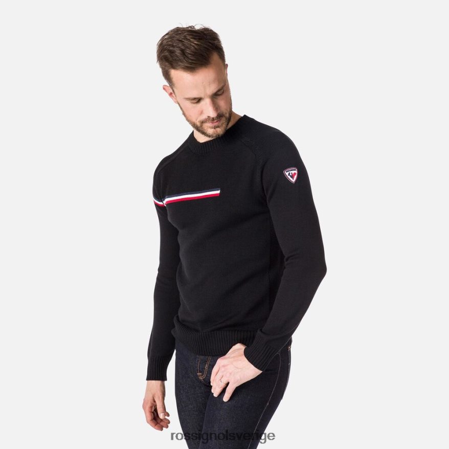 män Rossignol svart odysseus tröja med rund hals blast 0P00HR332