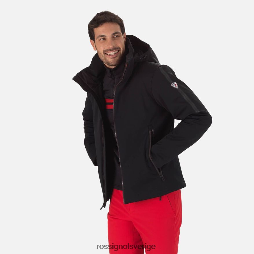män Rossignol svart platt softshell skidjacka blast 0P00HR636
