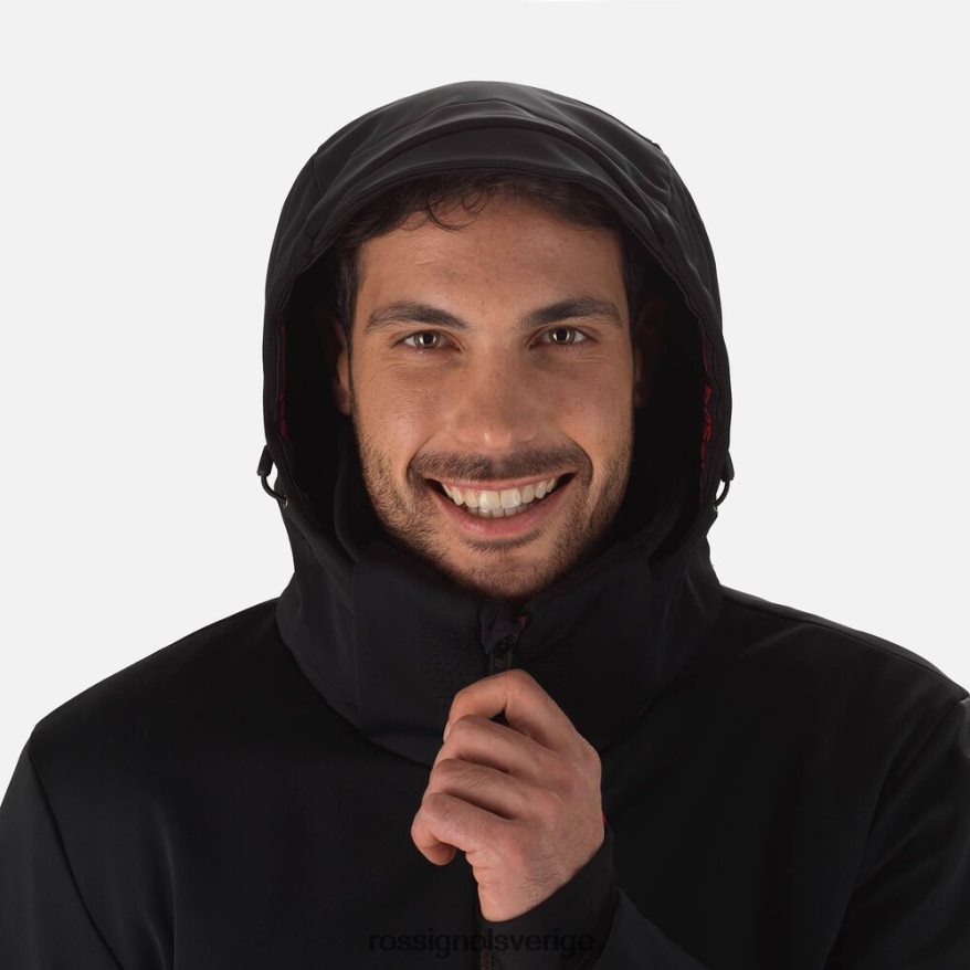 män Rossignol svart platt softshell skidjacka blast 0P00HR636