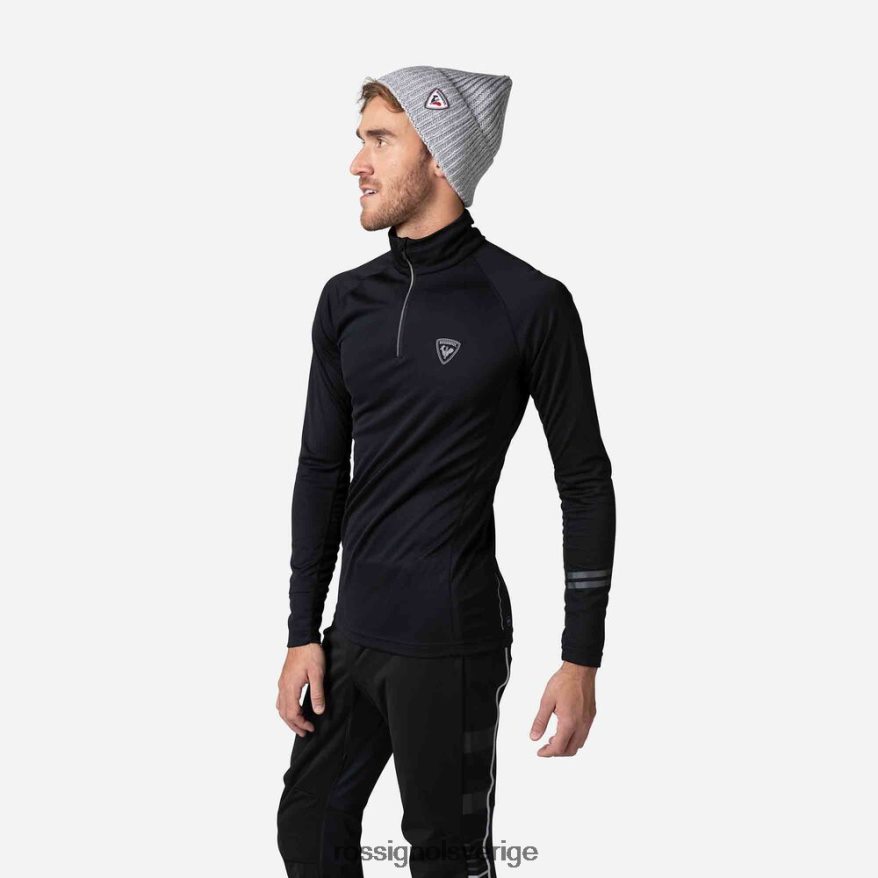 män Rossignol svart poursuite topp med halv dragkedja blast 0P00HR410