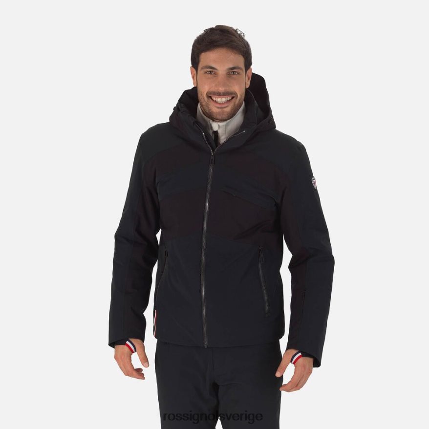 män Rossignol svart react merino skidjacka blast 0P00HR599