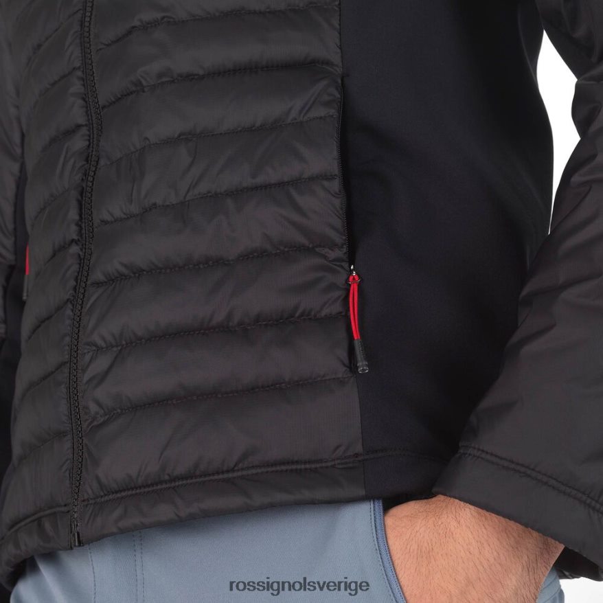 män Rossignol svart skpr hybrid lätt jacka blast 0P00HR342