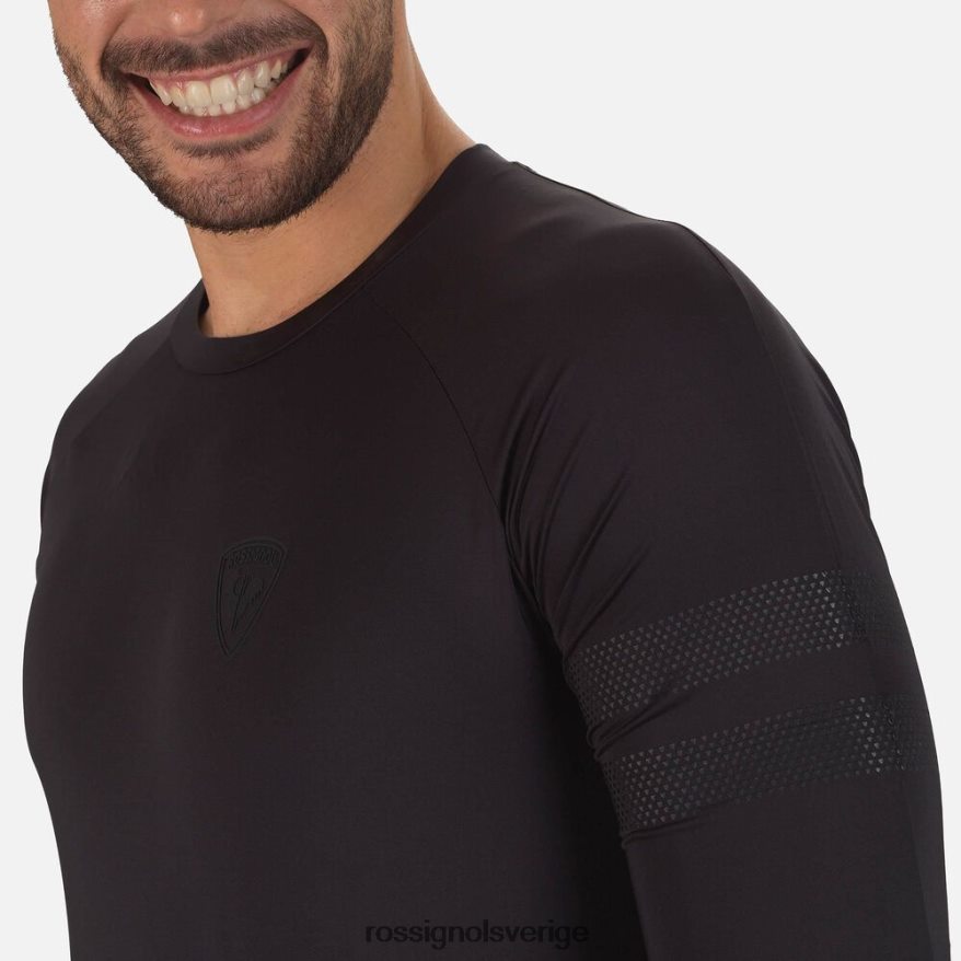 män Rossignol svart skpr långärmad t-shirt blast 0P00HR310