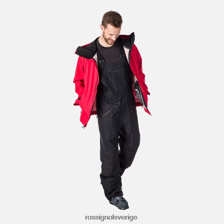 män Rossignol svart skpr trelagers haklappsbyxor bottnar 0P00HR129