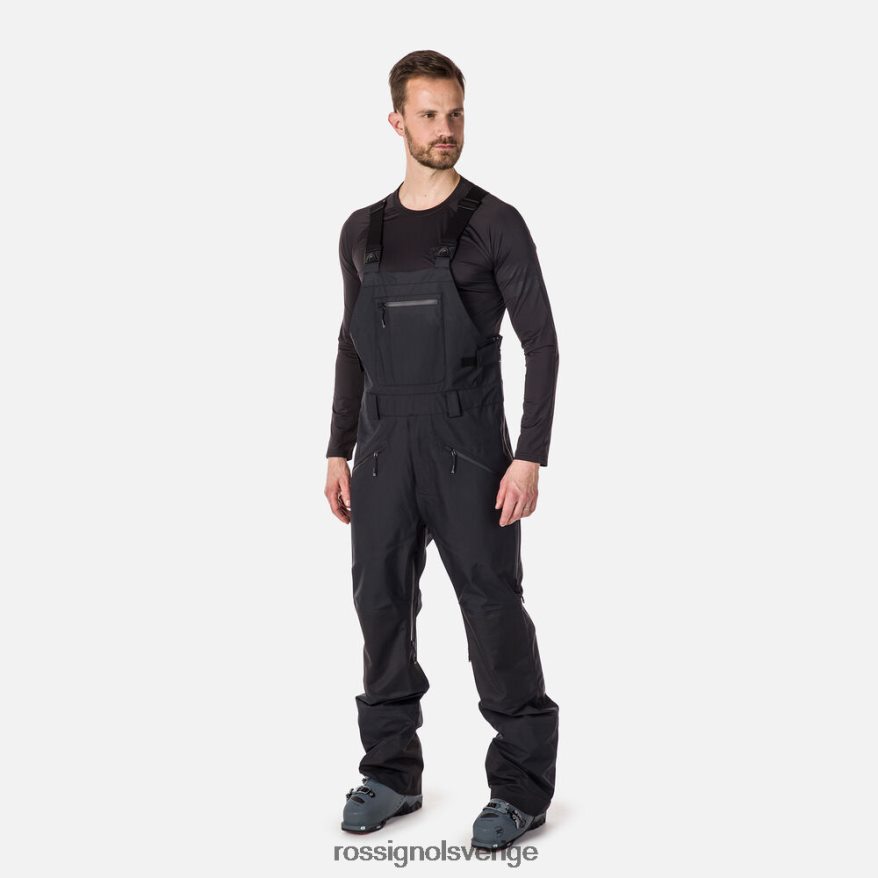 män Rossignol svart skpr trelagers haklappsbyxor bottnar 0P00HR129