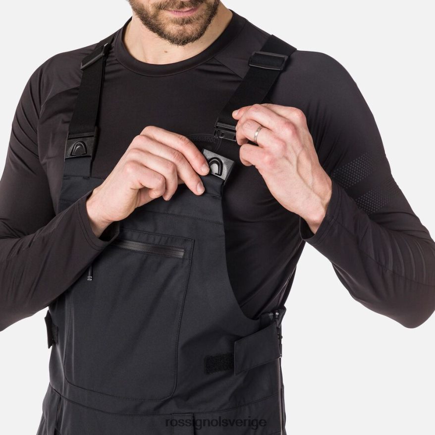 män Rossignol svart skpr trelagers haklappsbyxor bottnar 0P00HR129