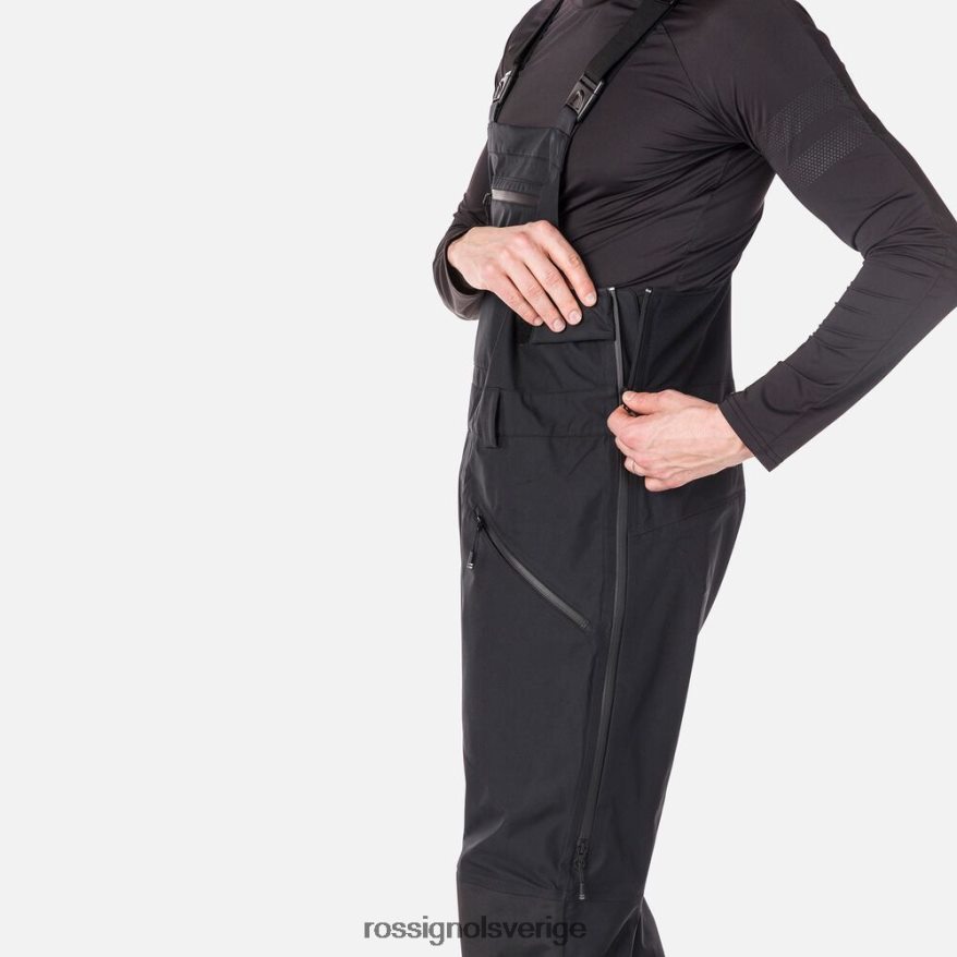 män Rossignol svart skpr trelagers haklappsbyxor bottnar 0P00HR129