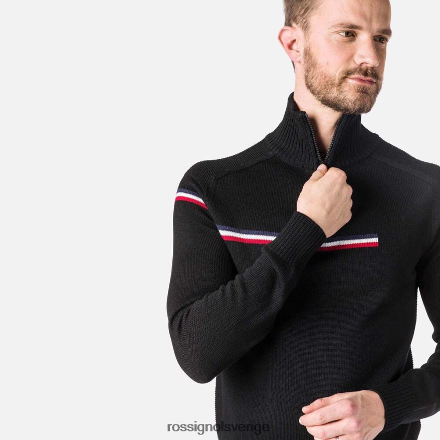 män Rossignol svart stor tröja med halv dragkedja blast 0P00HR339