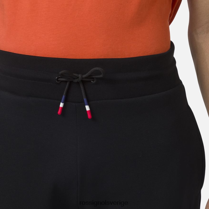 män Rossignol svart sweatpants med logotyp fleece bottnar 0P00HR425