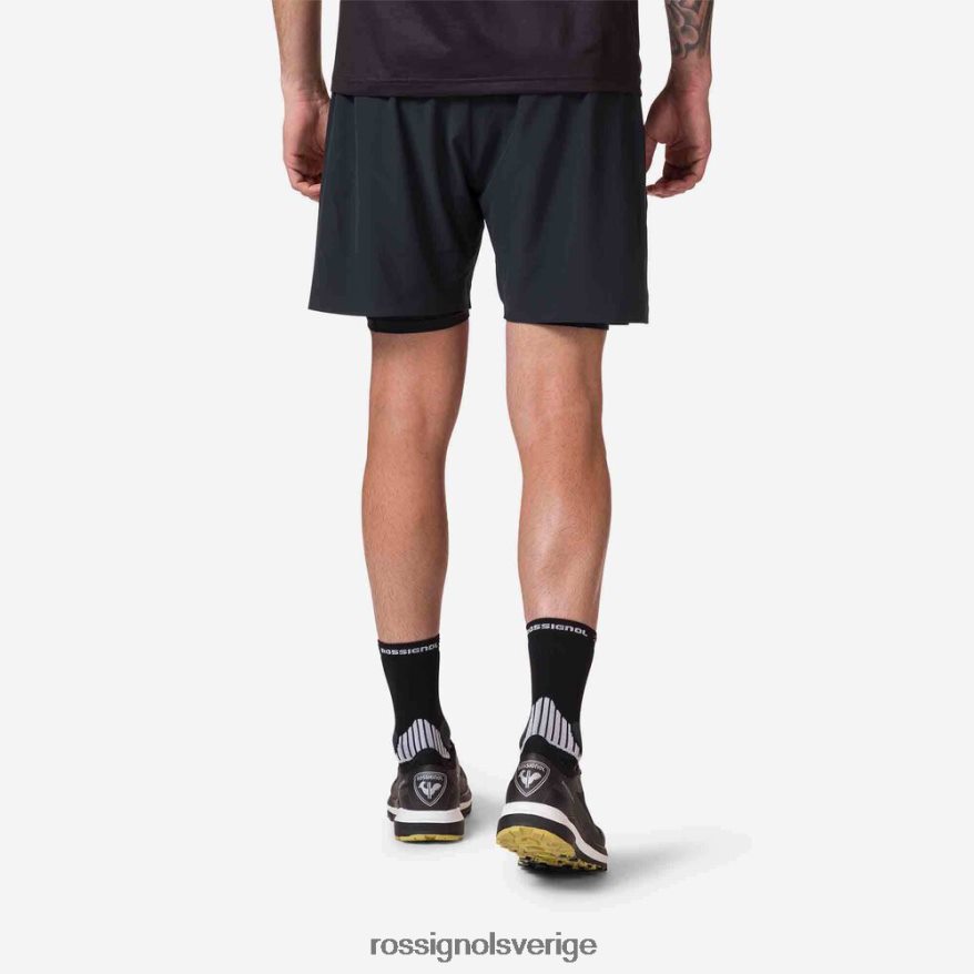 män Rossignol svart trail löparshorts bottnar 0P00HR135
