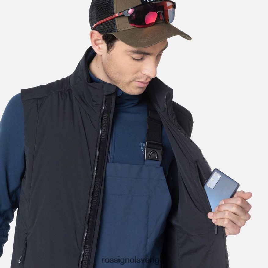 män Rossignol svart väst på sidan blast 0P00HR343