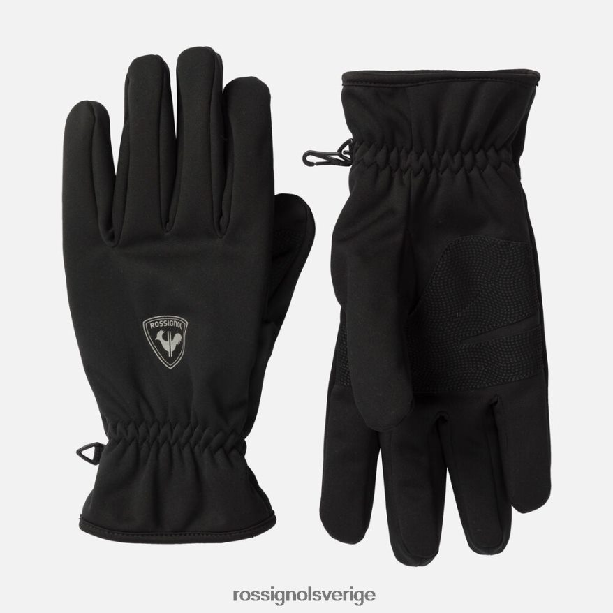 män Rossignol svart xc softshell handskar Tillbehör 0P00HR653