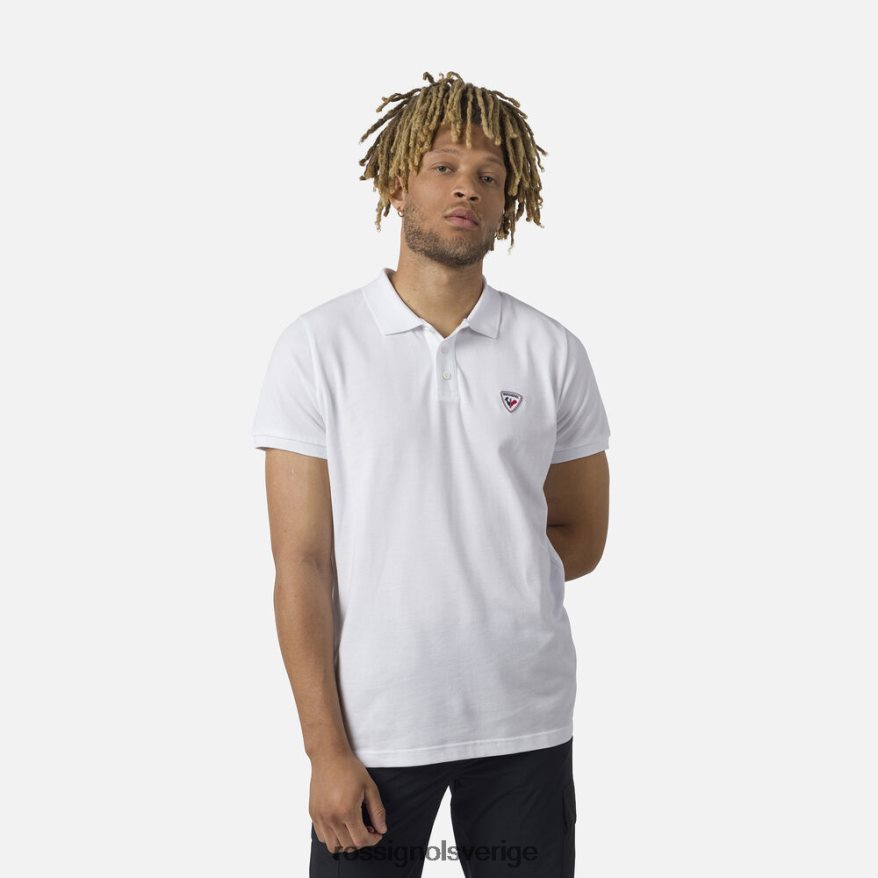 män Rossignol vit logotyp polo blast 0P00HR20