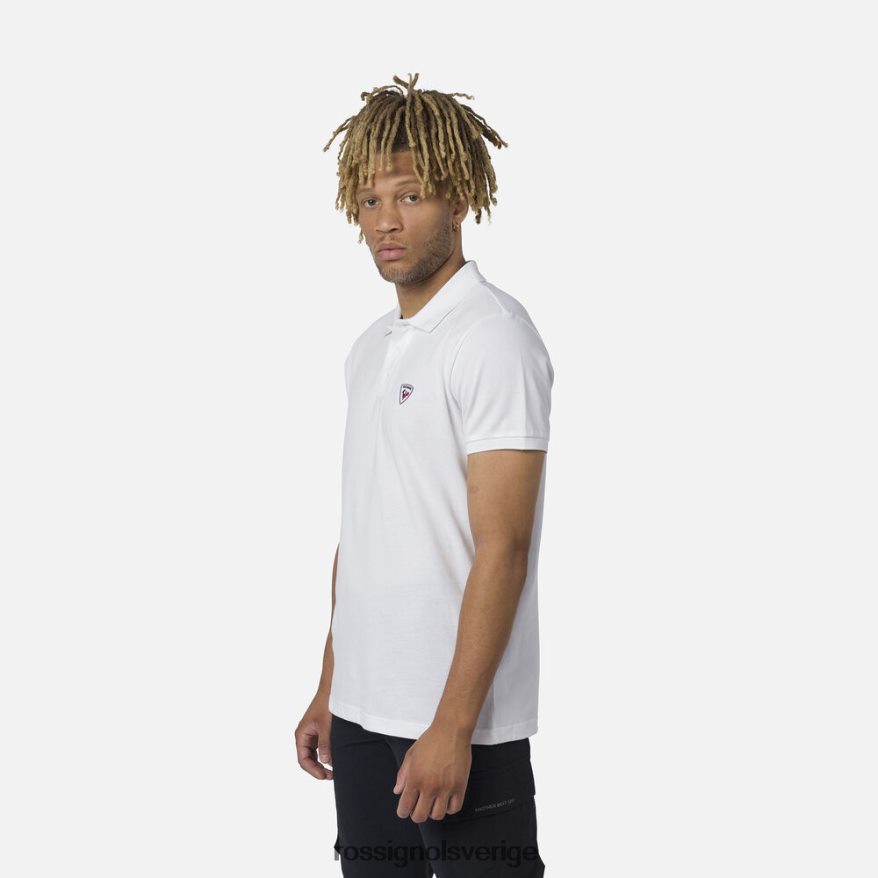 män Rossignol vit logotyp polo blast 0P00HR20