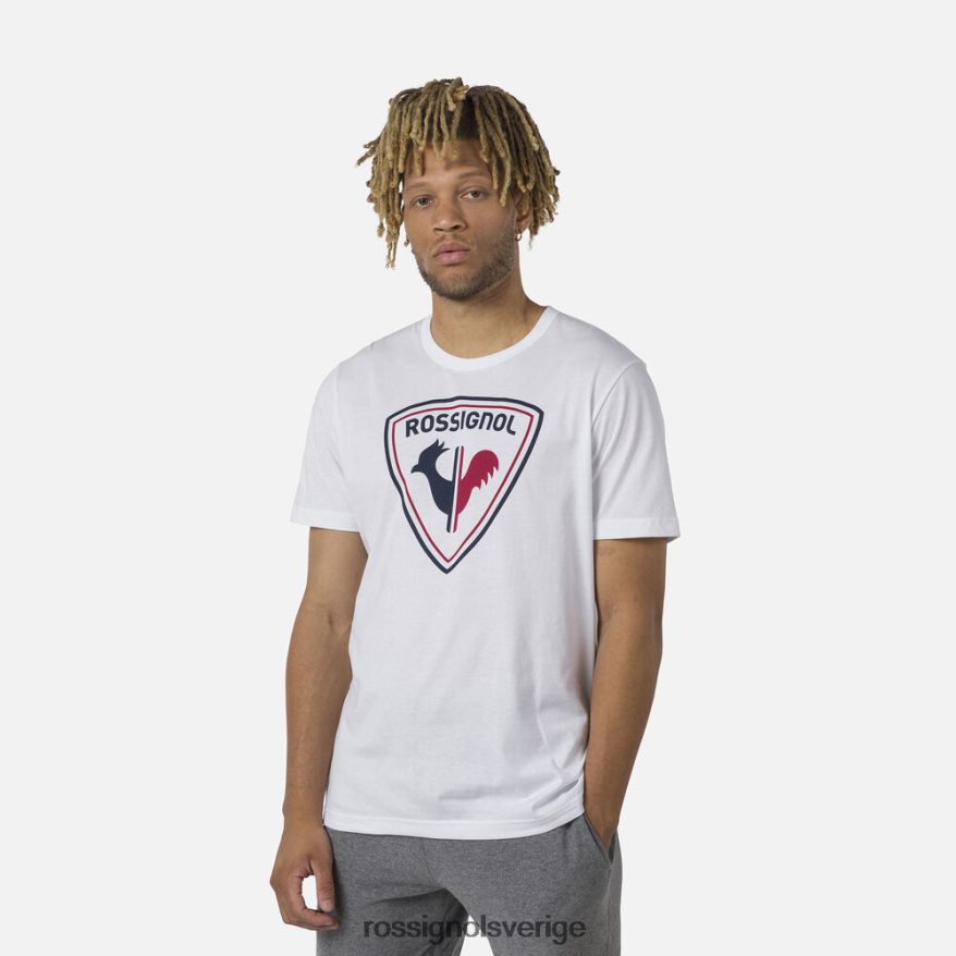 män Rossignol vit logotyp t-shirt blast 0P00HR17