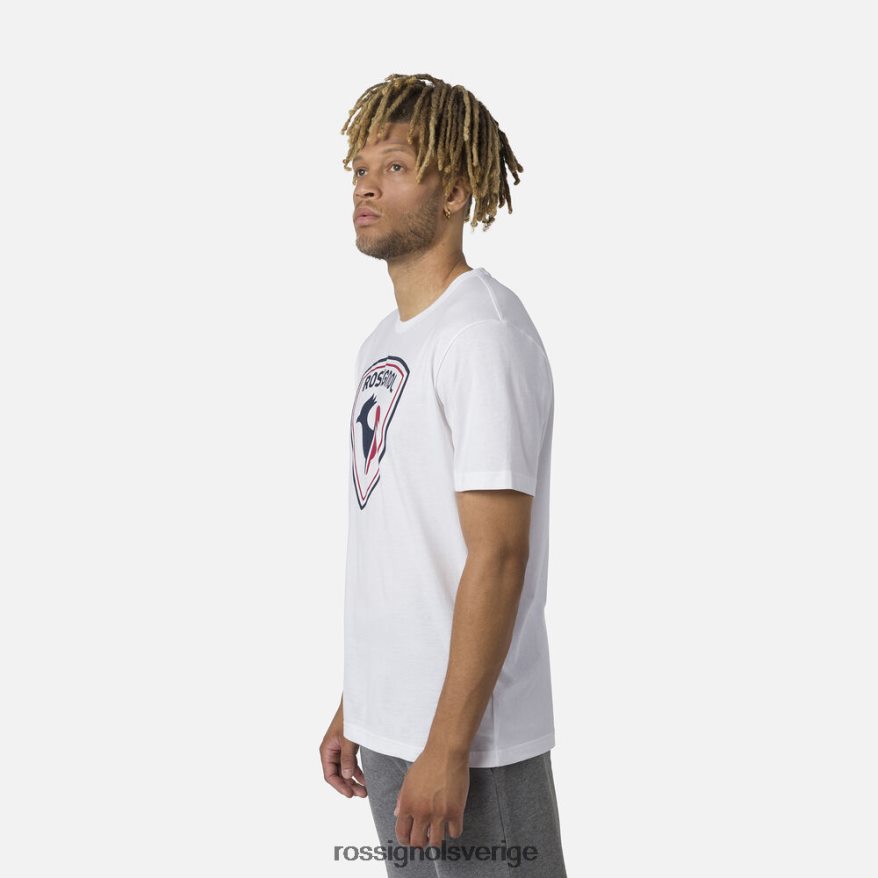 män Rossignol vit logotyp t-shirt blast 0P00HR17
