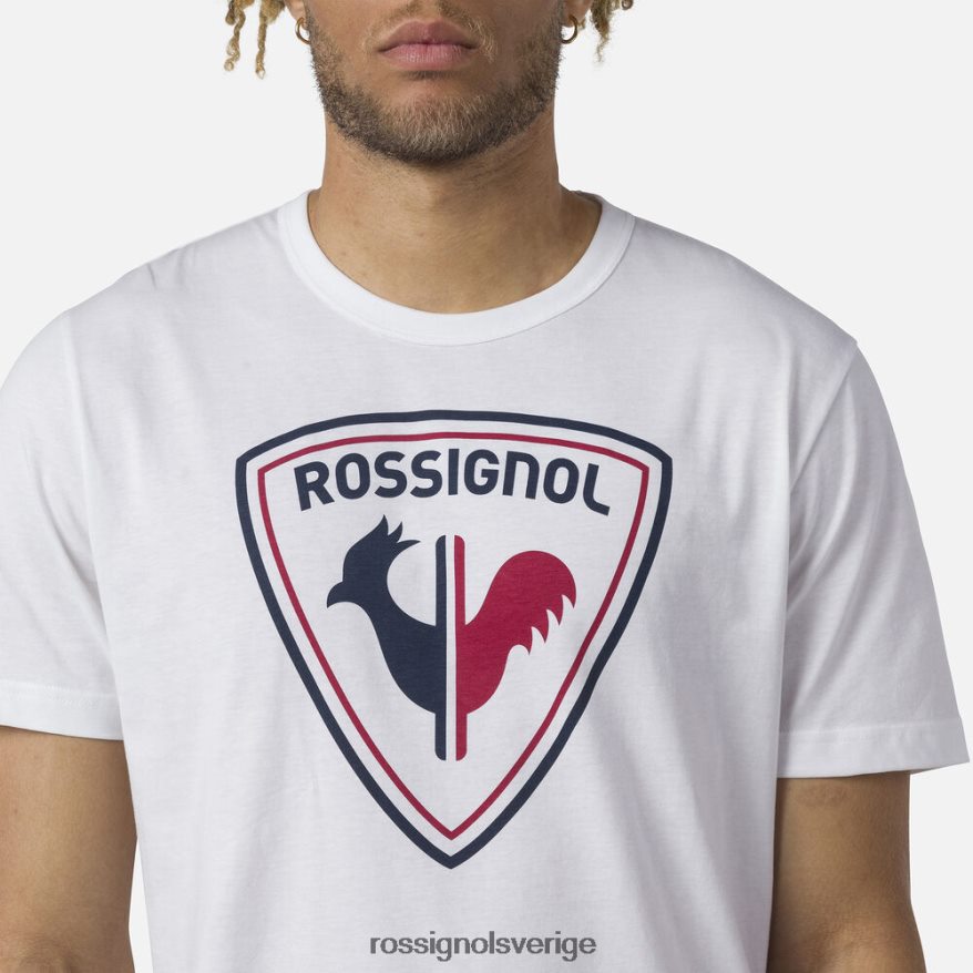män Rossignol vit logotyp t-shirt blast 0P00HR17