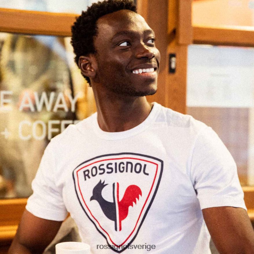 män Rossignol vit logotyp t-shirt blast 0P00HR17