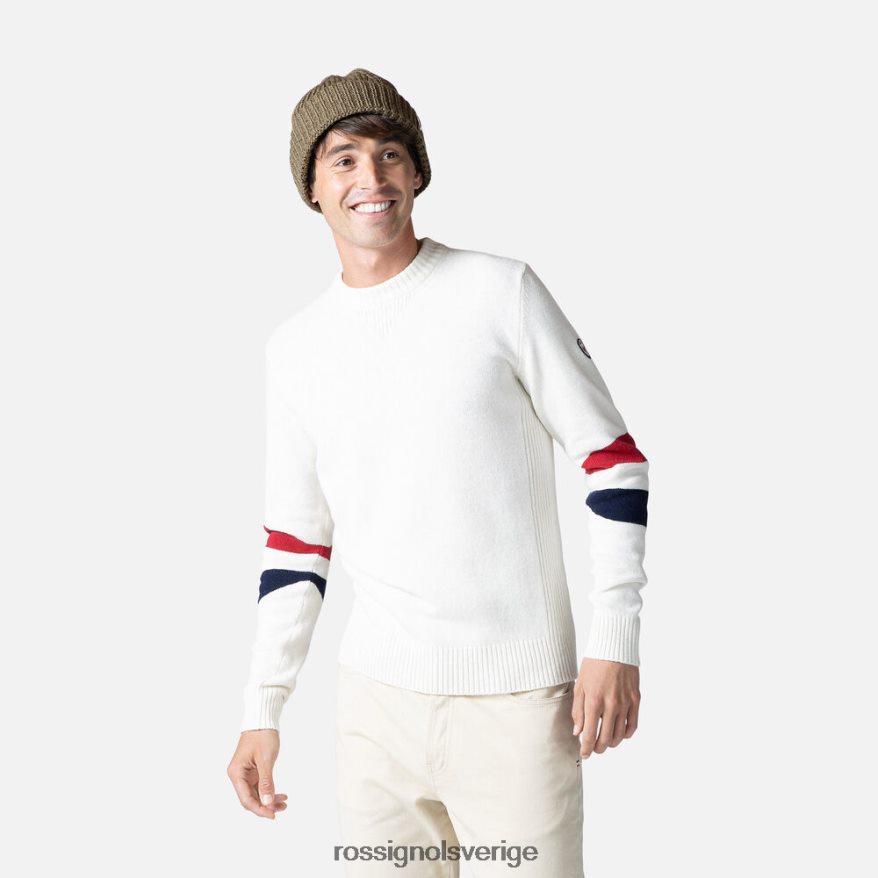 män Rossignol vit signatur stickad tröja blast 0P00HR441