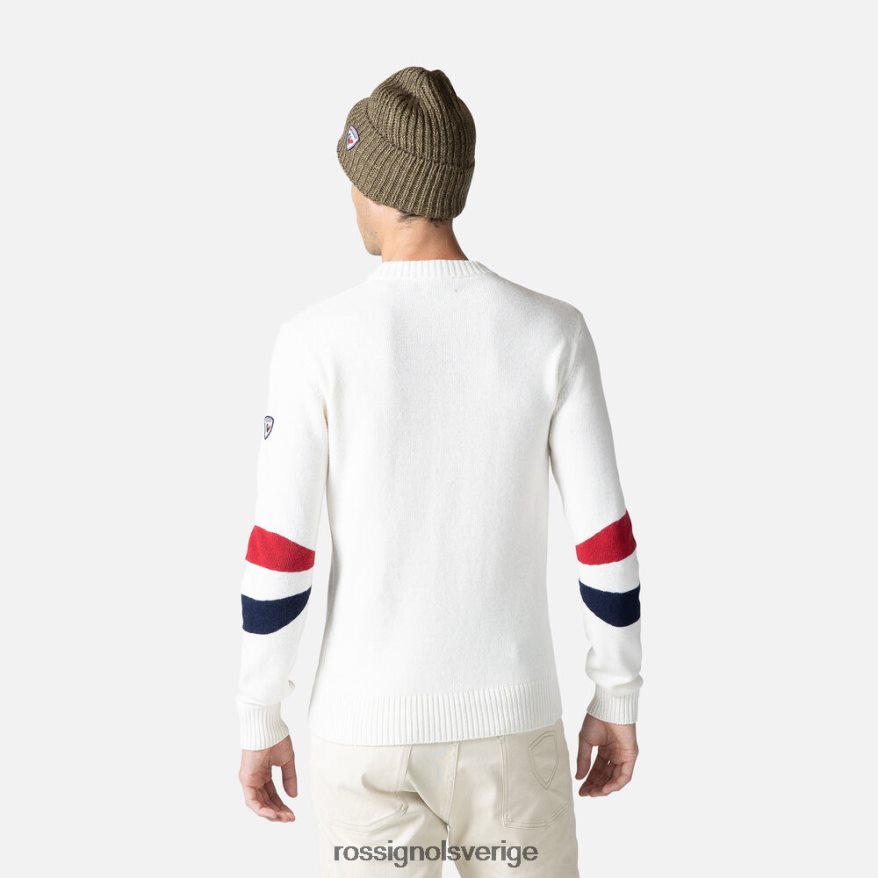 män Rossignol vit signatur stickad tröja blast 0P00HR441