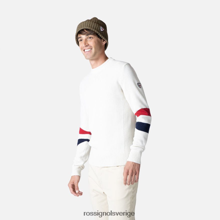 män Rossignol vit signatur stickad tröja blast 0P00HR441