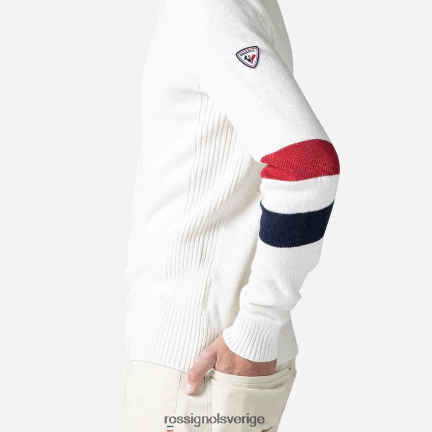 män Rossignol vit signatur stickad tröja blast 0P00HR441